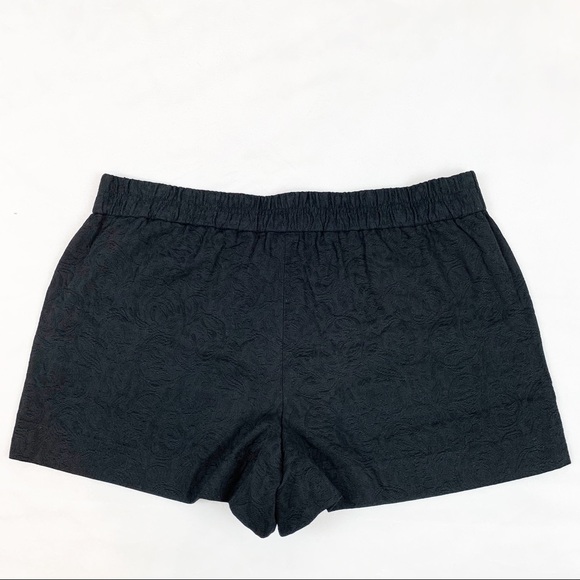J crew 3 inch Floral Jacquard Pull On Shorts black - Picture 6 of 14